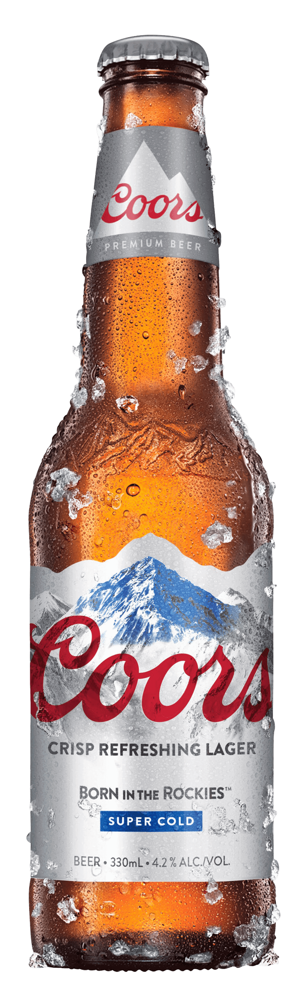Coors 330ml bottle iced