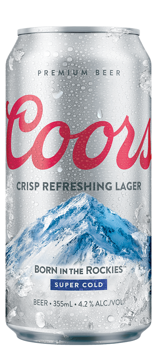 Coors 355ml can iced